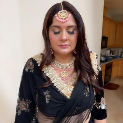 Wedding hair and makeup by Meena
