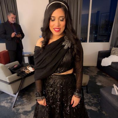 Wedding hair and makeup by Meena