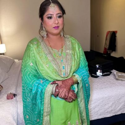 Wedding hair and makeup by Meena