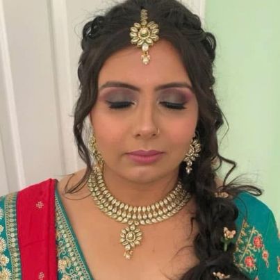 Wedding hair and makeup by Meena
