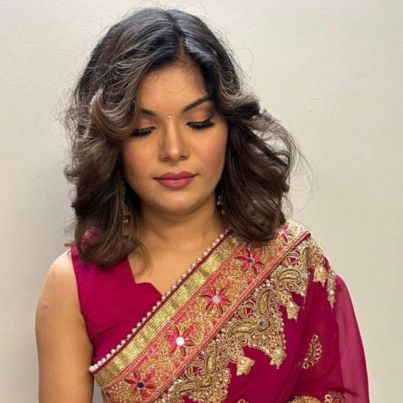 Wedding hair and makeup by Meena