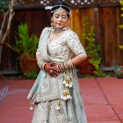 Wedding hair and makeup by Meena